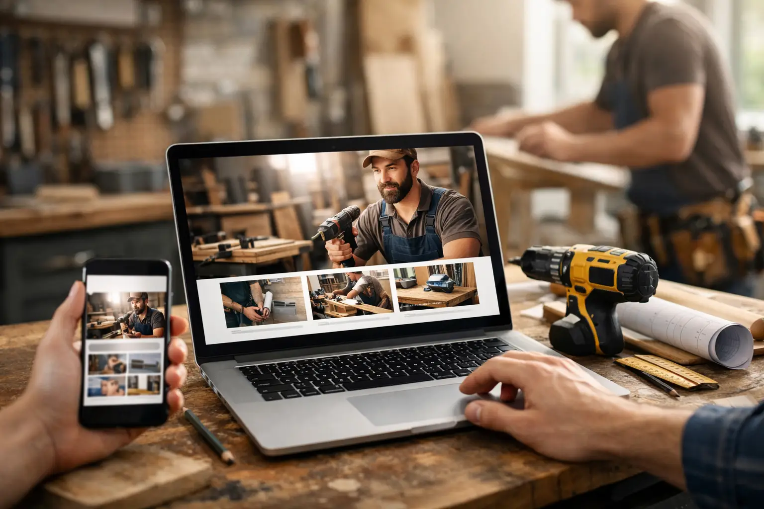Webdesign für Handwerksbetriebe, das verkauft